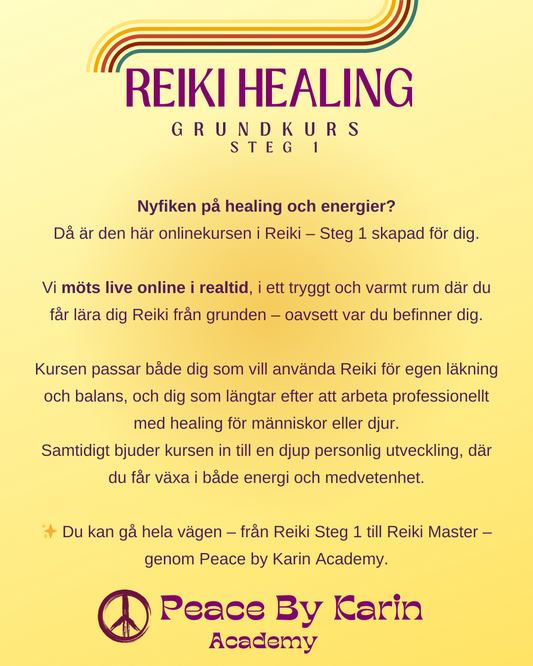 REIKI Healing Online Grundkurs-Steg I 👩💻 22-23 november 2025