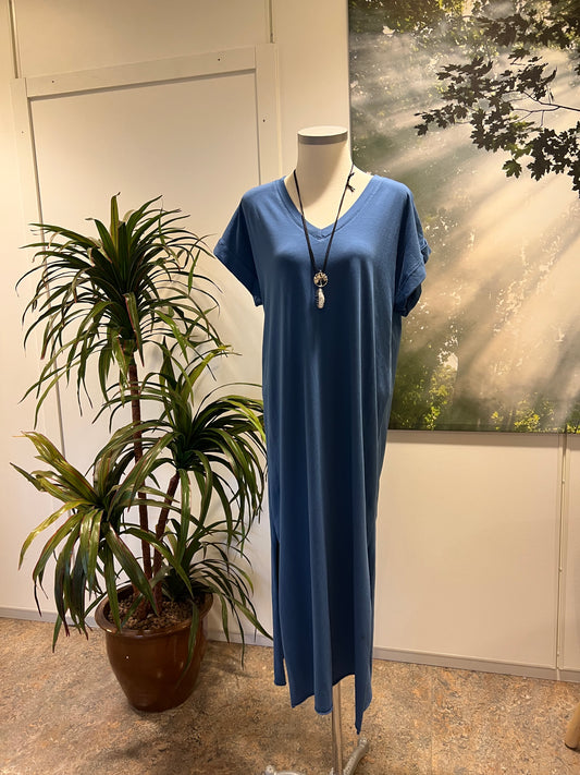 T-Shirt klänning-Blå 🔴 50% rabatt