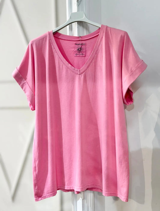 T-shirt Top Rosa 🔴 50% rabatt