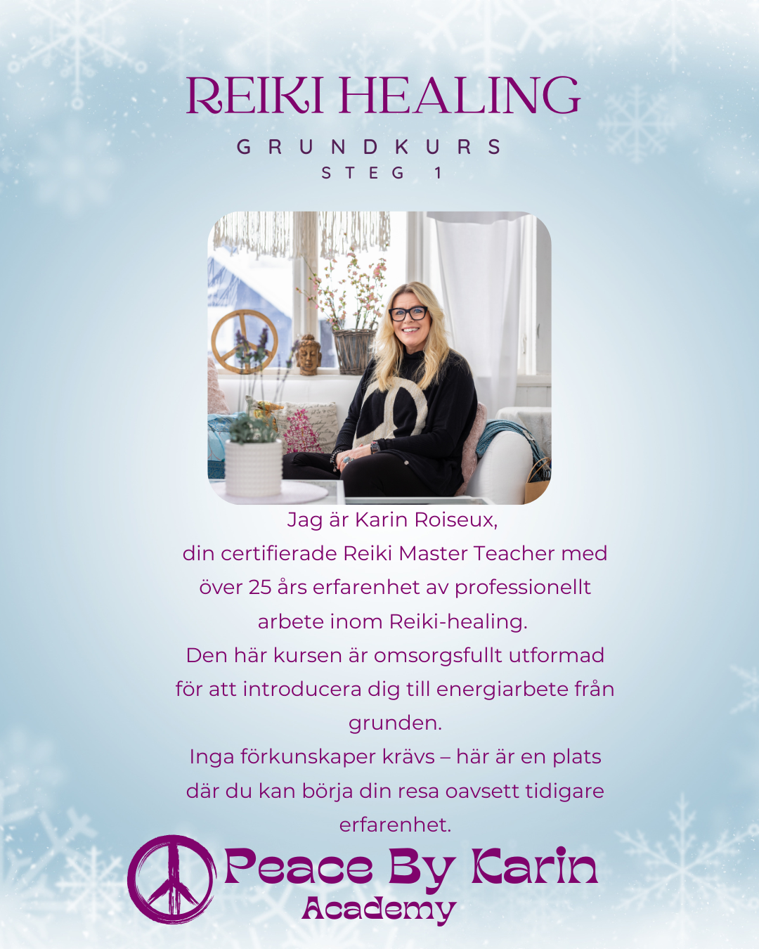 REIKI Healing Grundkurs-Steg I đȘ· 29-30 november 2025