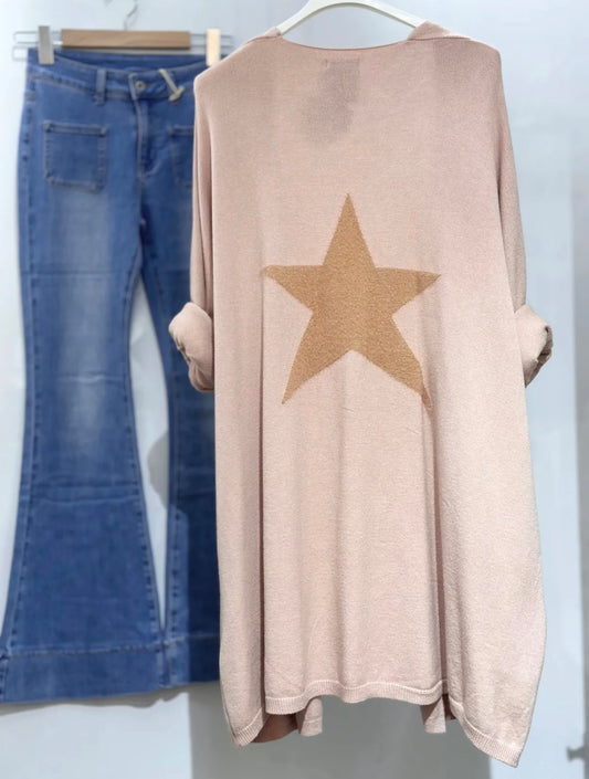 Kofta Star oversized Rosa