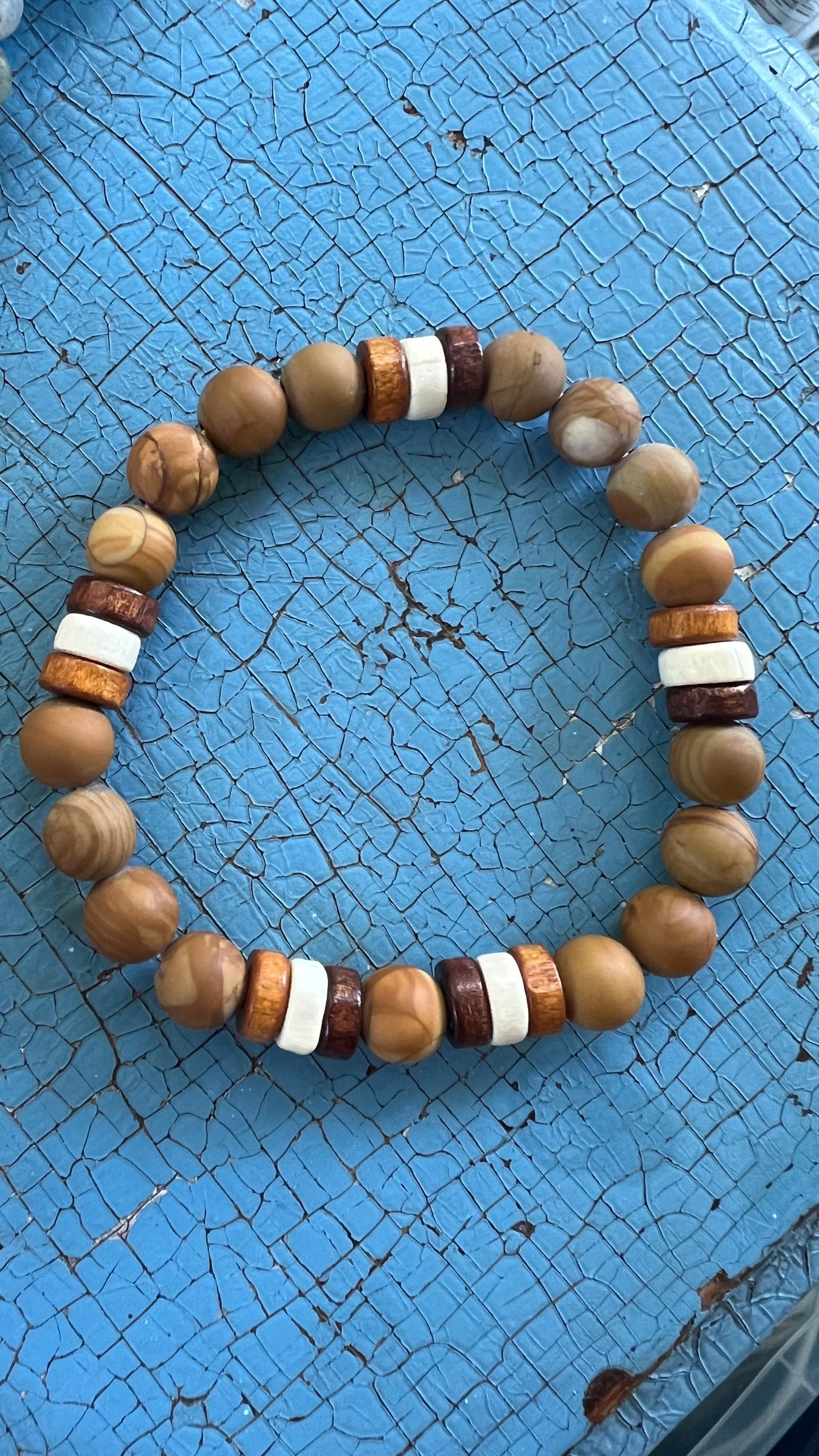 Trädjaspis armband 8mm (stl L)