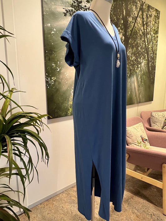 T-Shirt klänning-Blå 🔴 50% rabatt