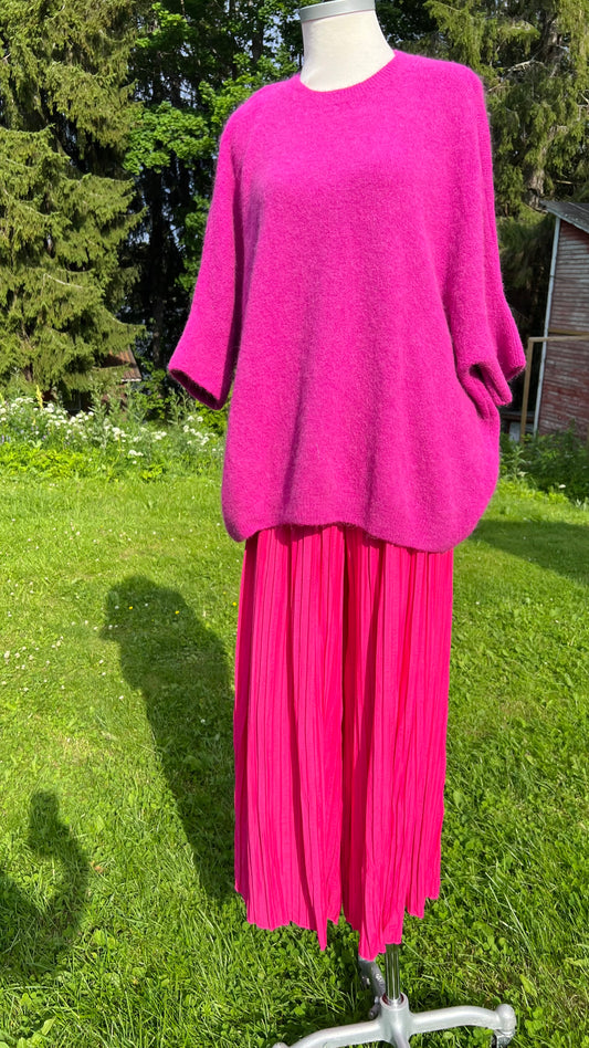 Tröja alpacka ullblandning- Fuschia
