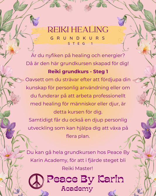 REIKI Healing Grundkurs-Steg I 🪷 25-26 oktober 2025