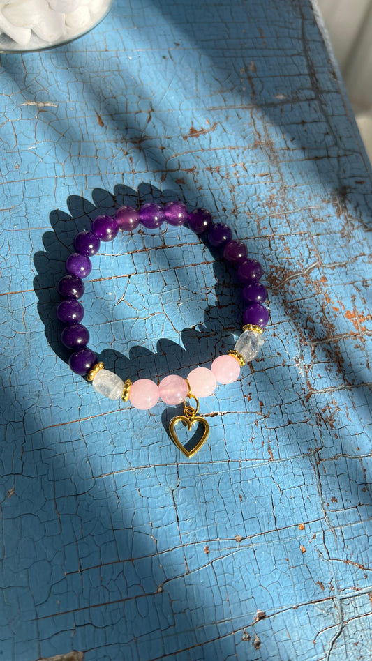 Armband Balance & Love – Harmoni, klarhet & hjärtenergi 🌀Trinity of light
