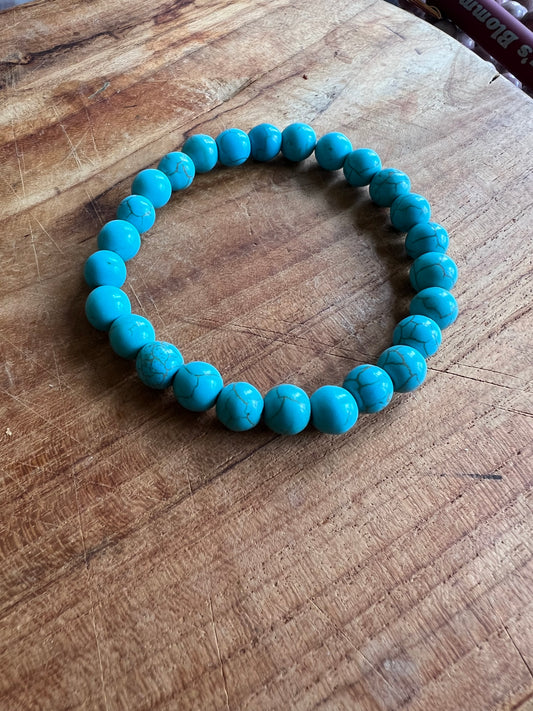 Turkos Howlit - armband 8 mm