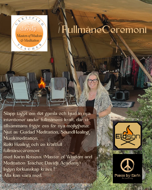 🌕 FullmåneCeremoni 7 sept. 2025 🌕 En magisk meditationskväll med Karin Roiseux
