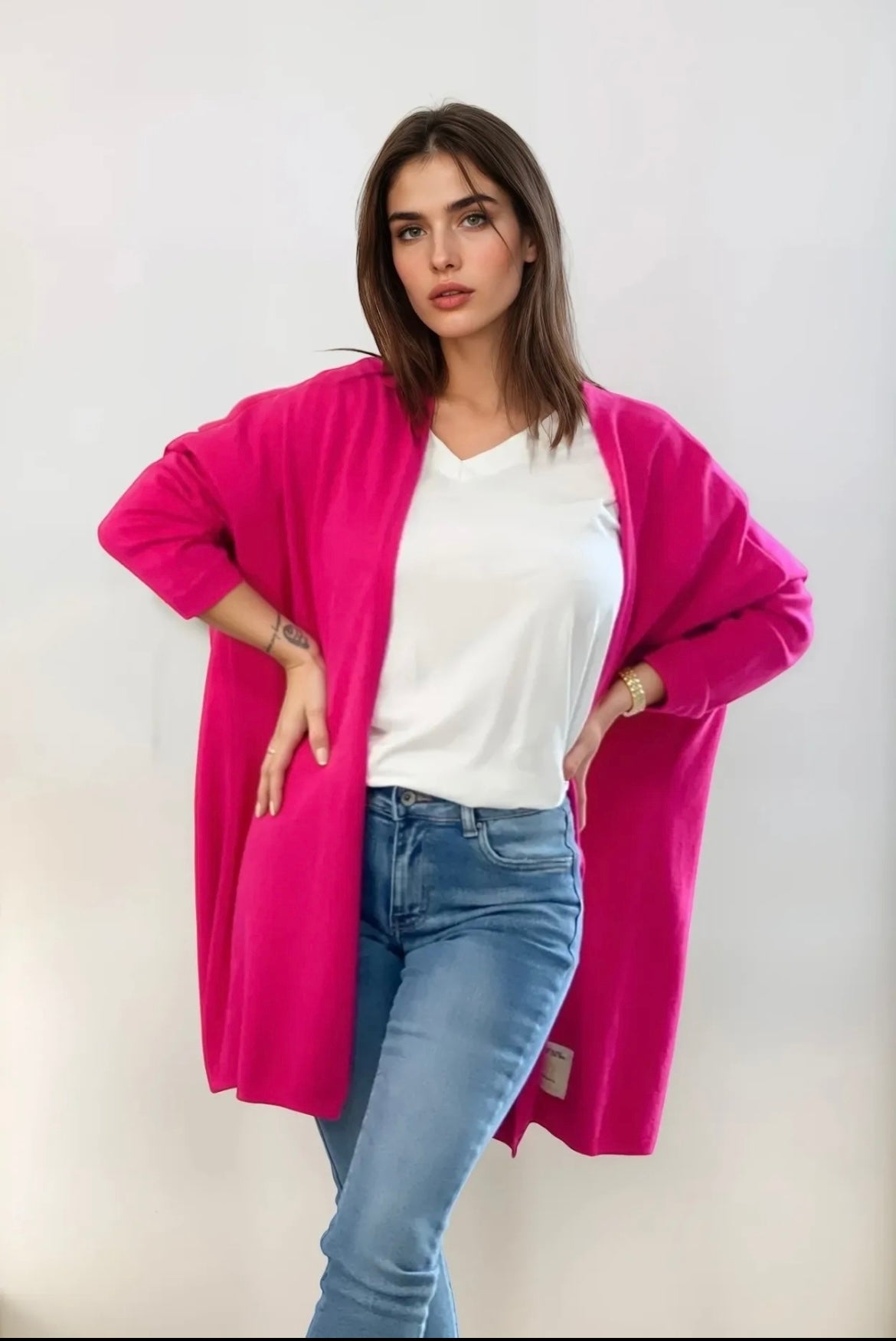 Kofta oversized Cerise