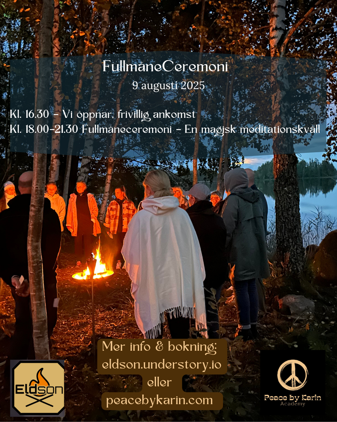 FullmĂ„neCeremoni 9 augusti 2025 đ En magisk meditationskvĂ€ll med Karin Roiseux
