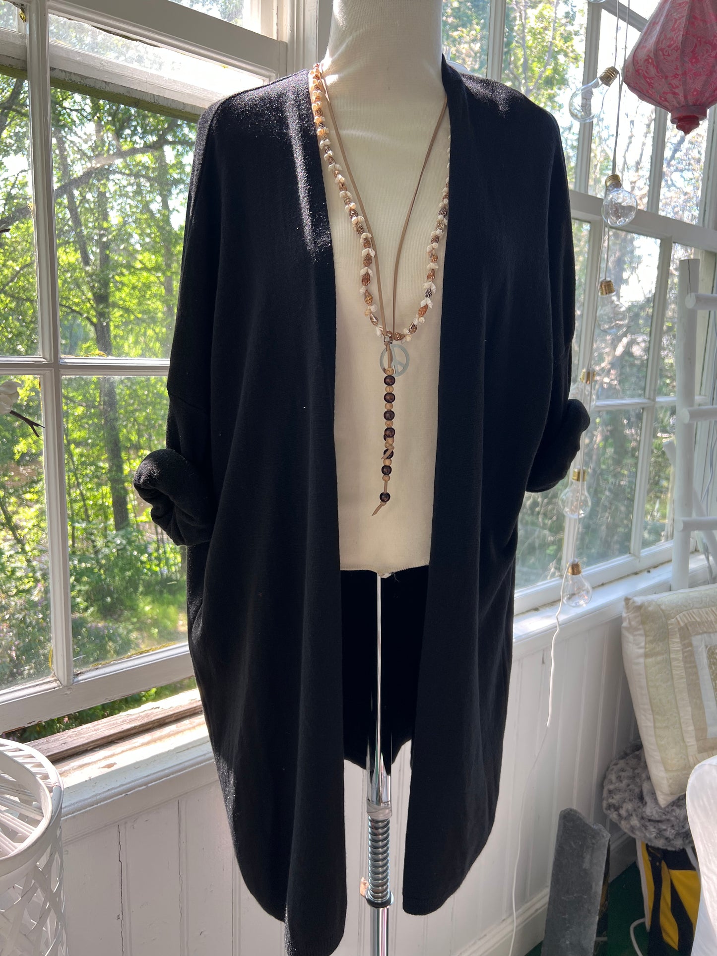 Kofta oversized Svart