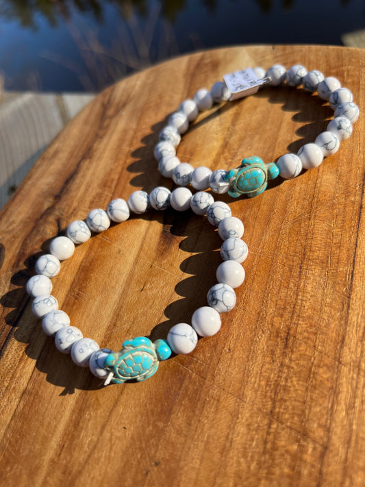 Howlit/Turkos Howlit sköldpadda armband