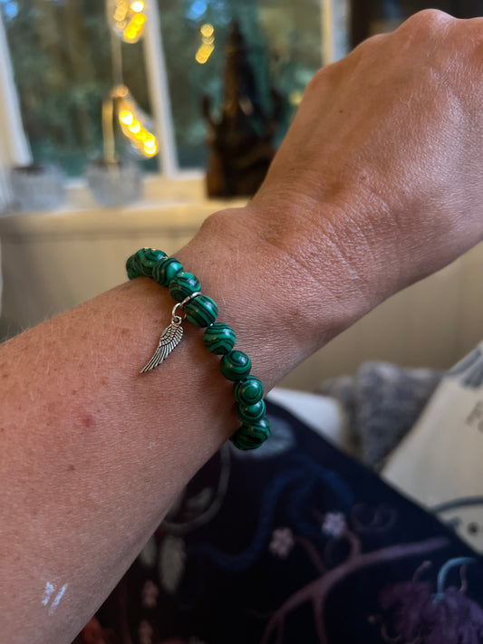 Malakit armband -Angelwing