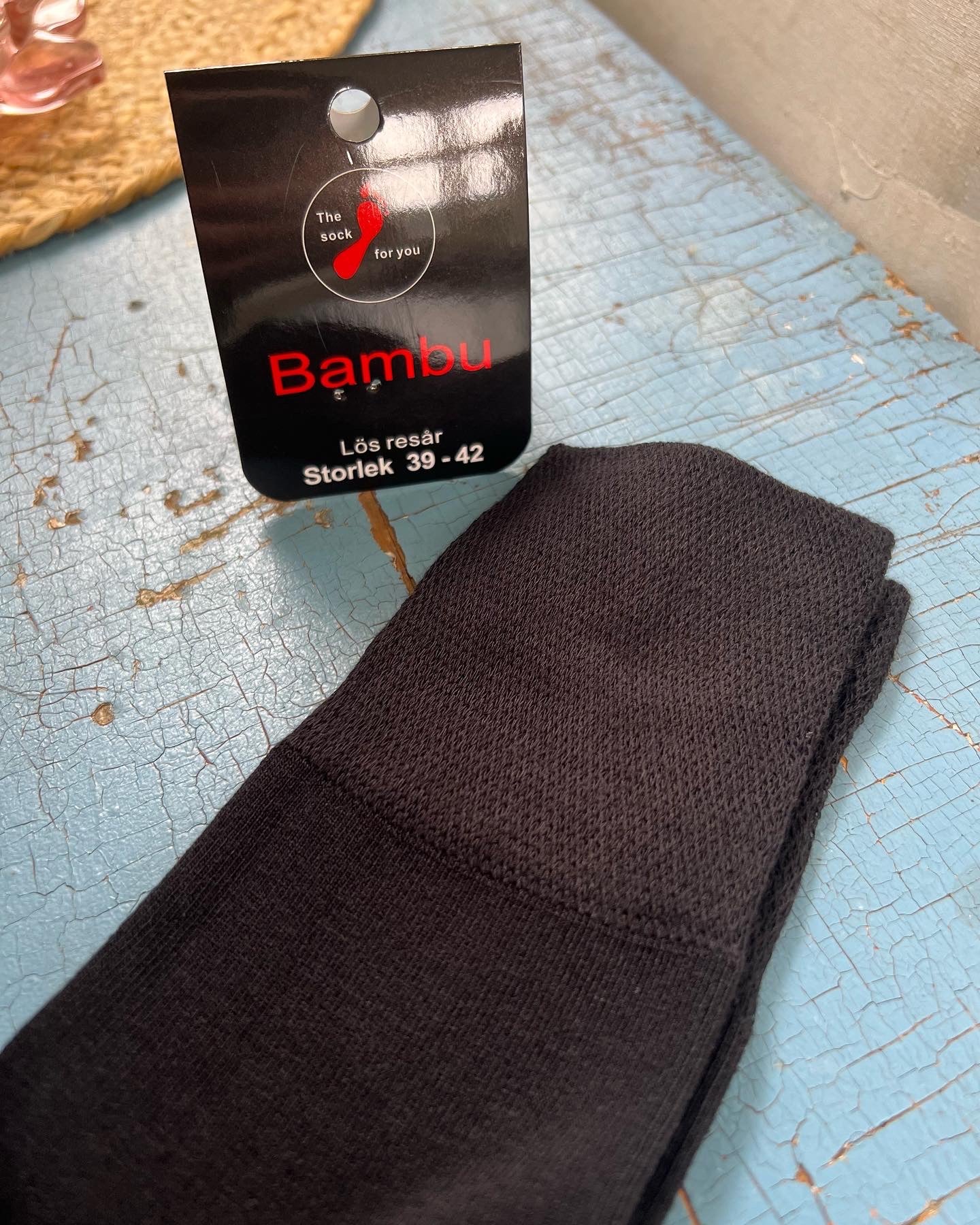 Bambustrumpor med lös resår stl 39-42