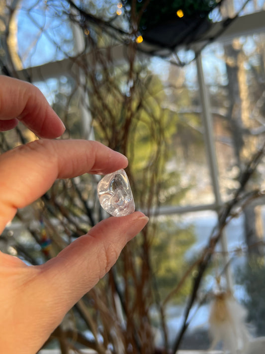 Bergskristall AAA trumlad 2-3 cm