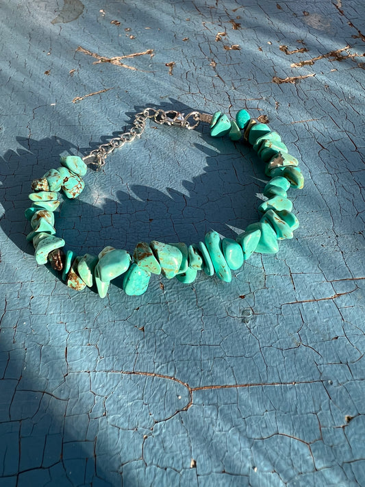 Turkos chipstone armband