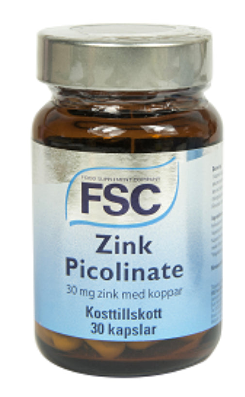 Zink picolinate 30mg 30 tab.FSC