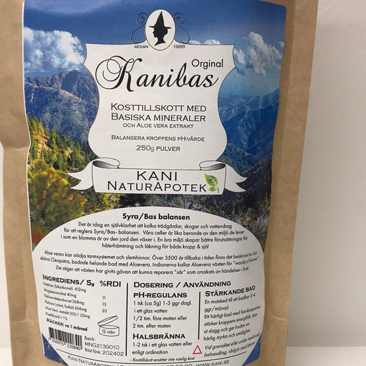 Kanibas - pH mineraler, 250 gram