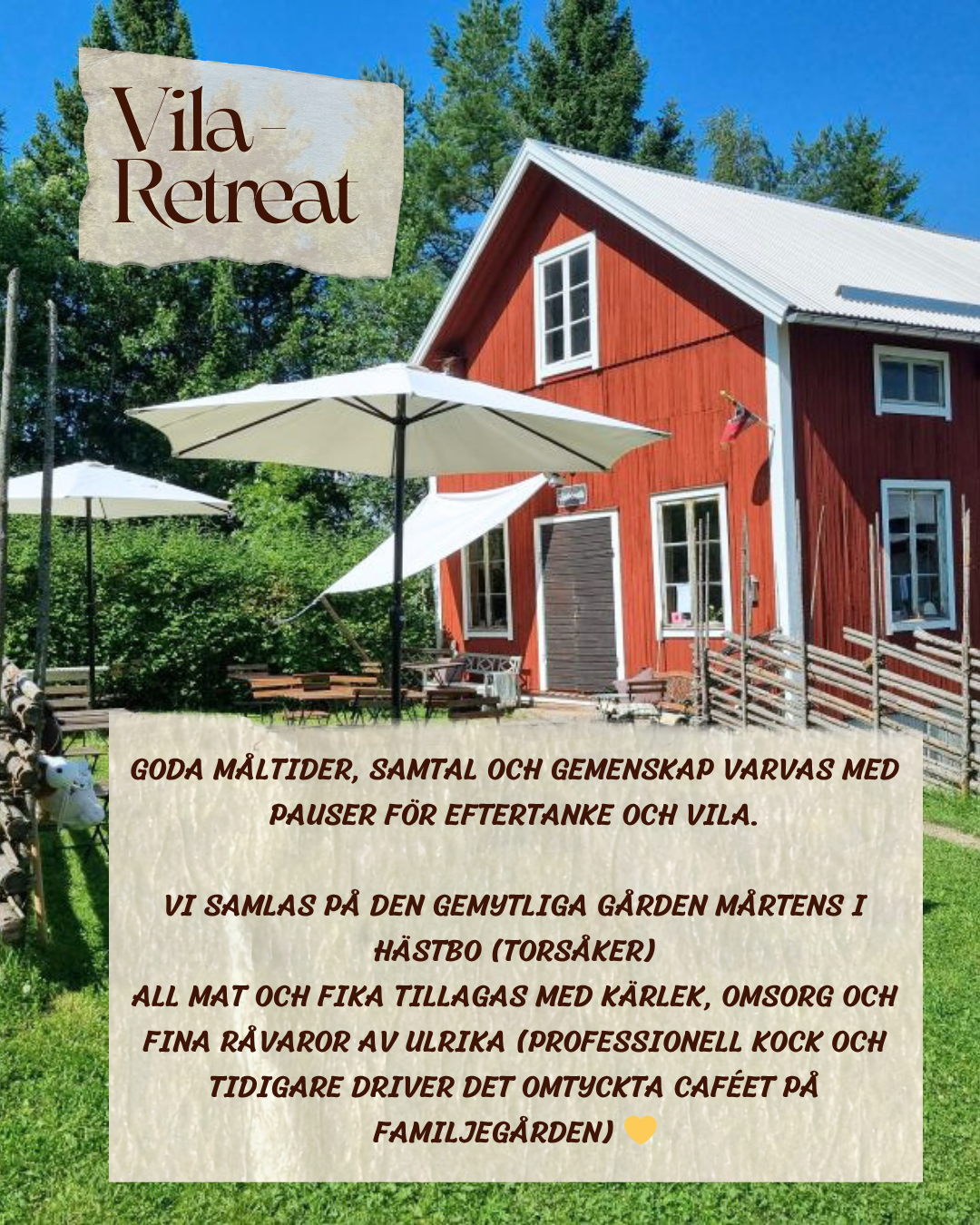 VILA Retreat 🌞 15-16 augusti 2026