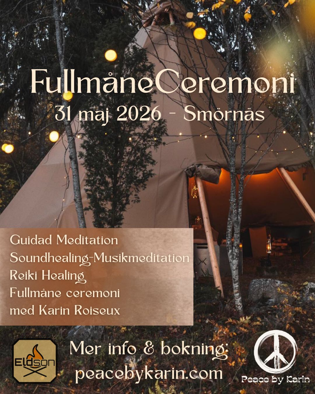 🌕FullmåneCeremoni i Smörnäs 31 Maj 2026