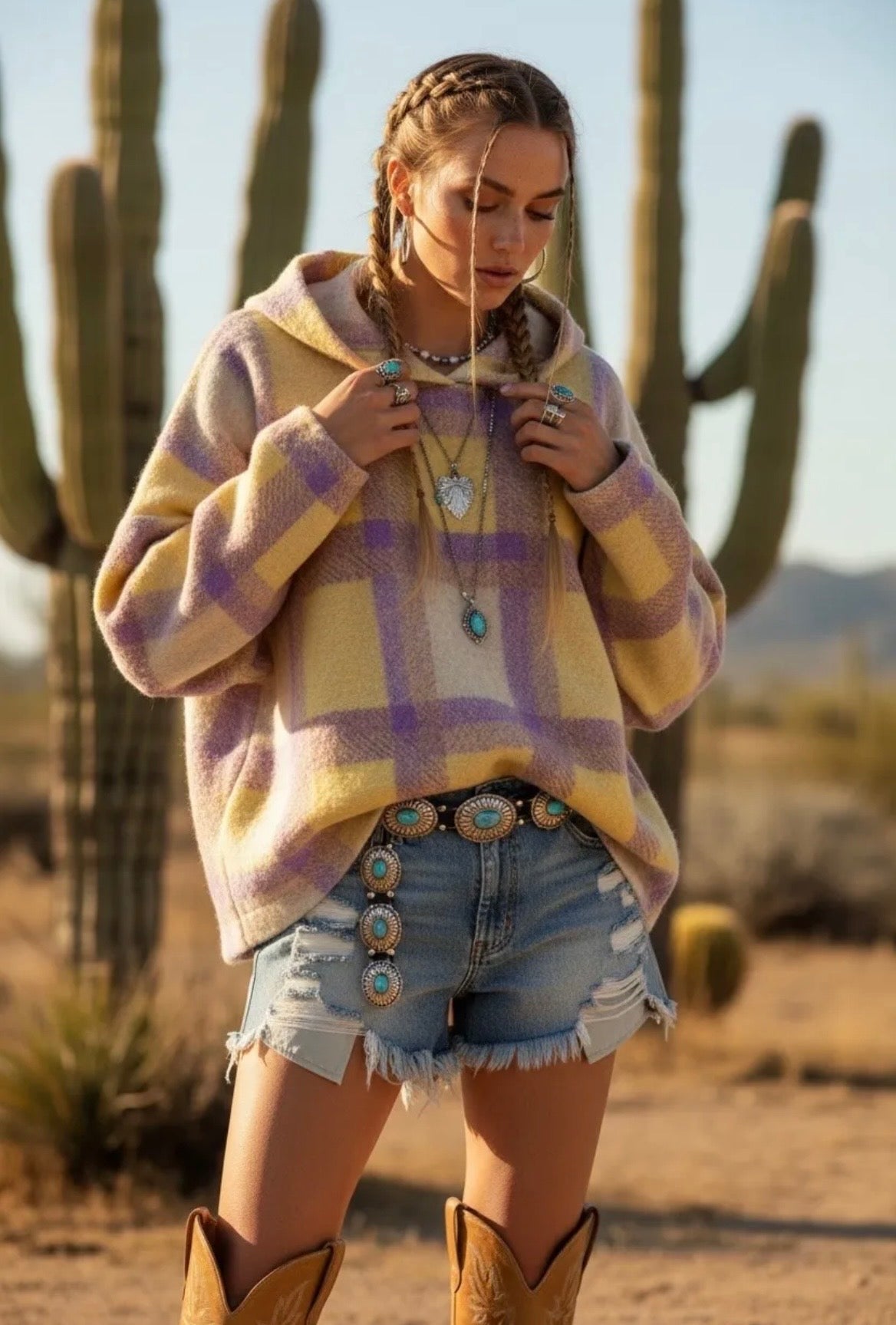 Hoodiejacka – Oversized | Ullmix / Lila & Gul