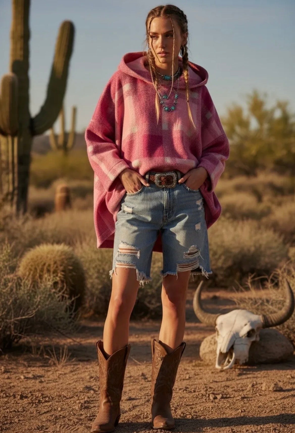 Hoodiejacka – Oversized | Ullmix / Rosa
