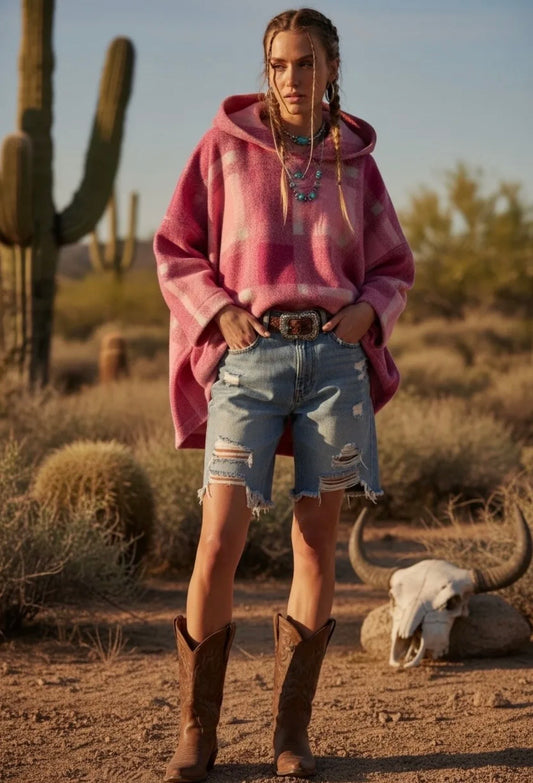 Hoodiejacka – Oversized | Ullmix / Rosa