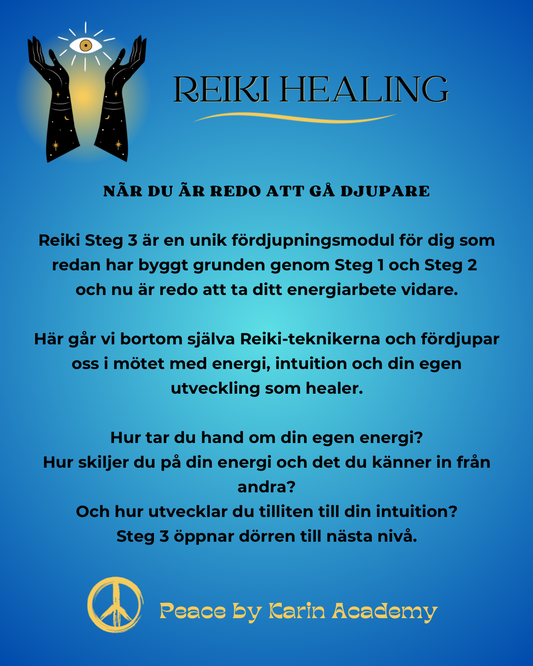 REIKI Healing Grundkurs Steg 3 🪬 17-18 okt 2026