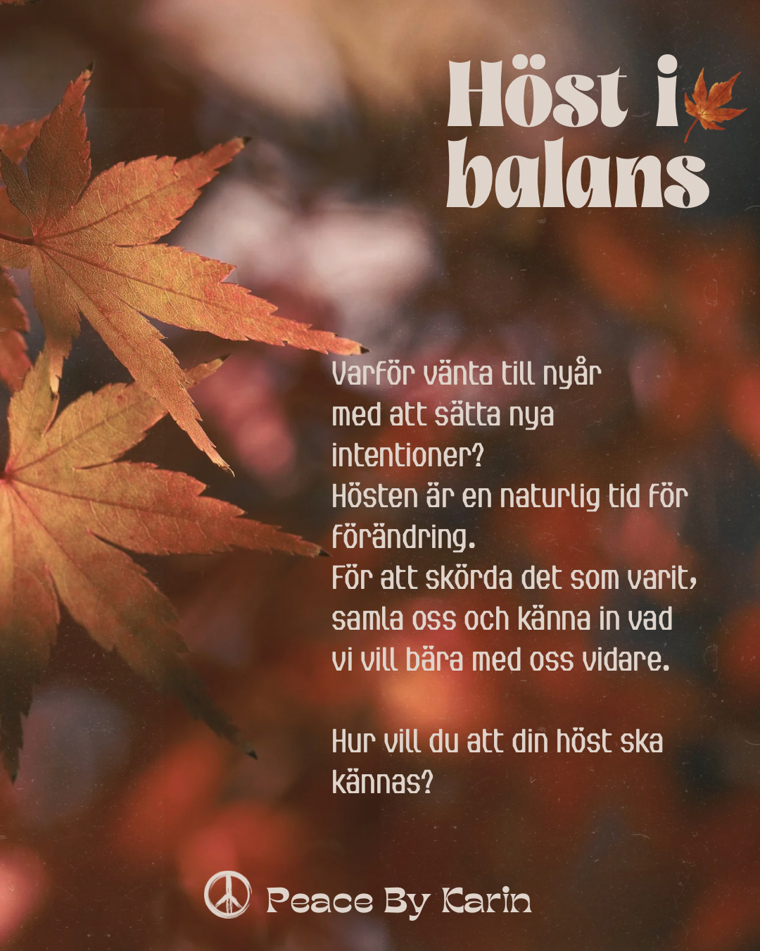 Höst i balans - Online