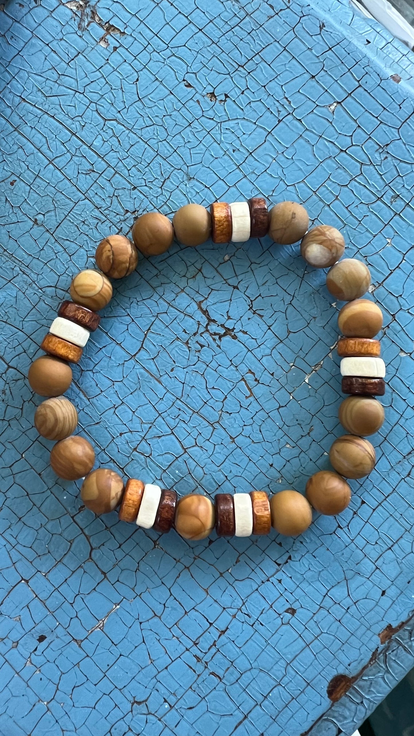 Trädjaspis armband 8mm (stl L)