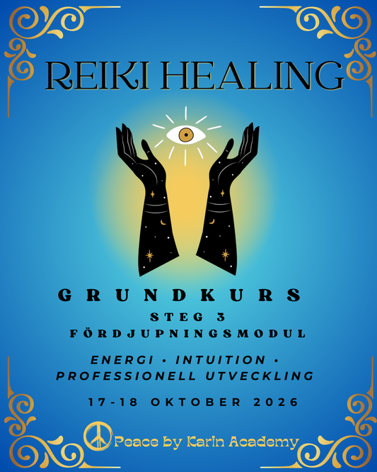 REIKI Healing Grundkurs Steg 3 🪬 17-18 okt 2026