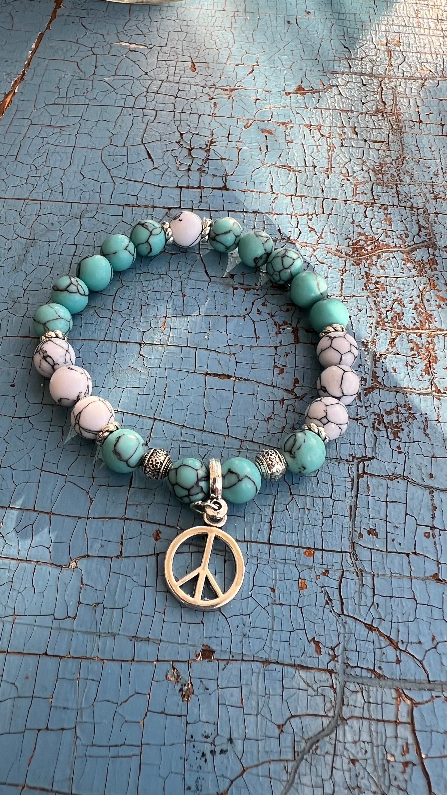 Peace and Friendship - armband 8 mm