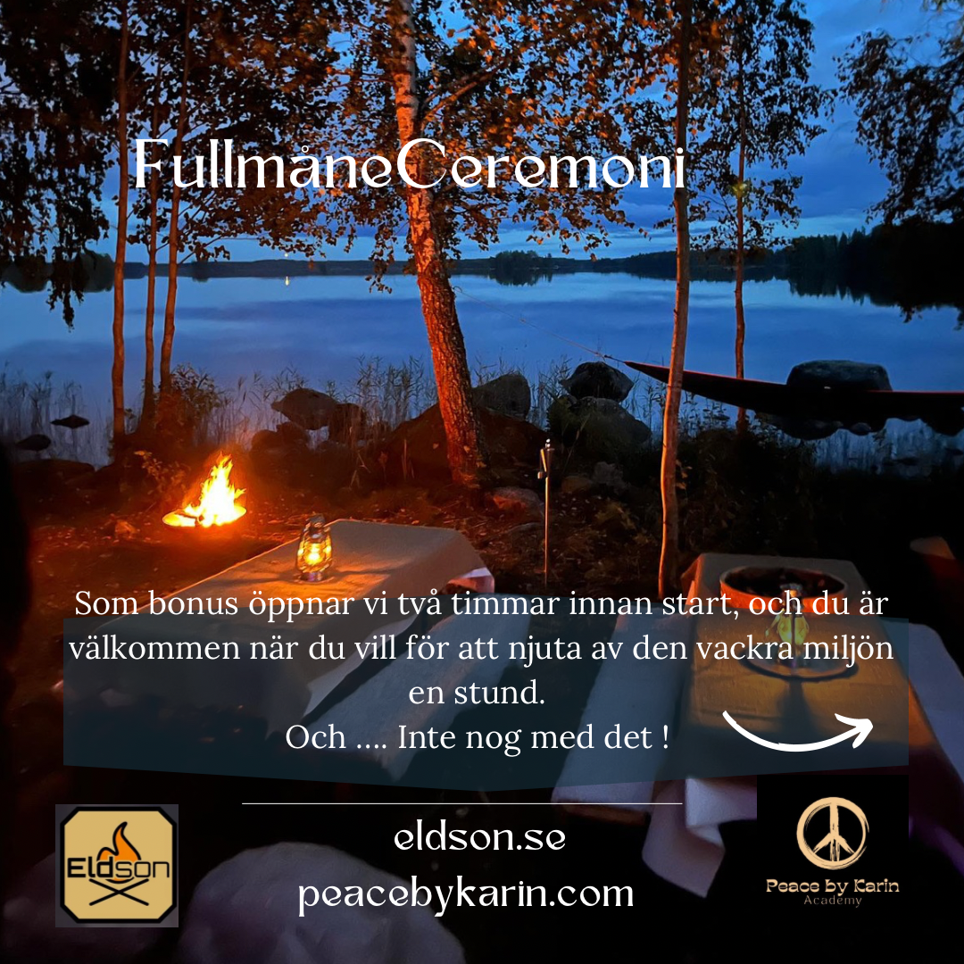 FullmåneCeremoni 17/10-24 🌕 En magisk meditationskväll med Karin Roiseux