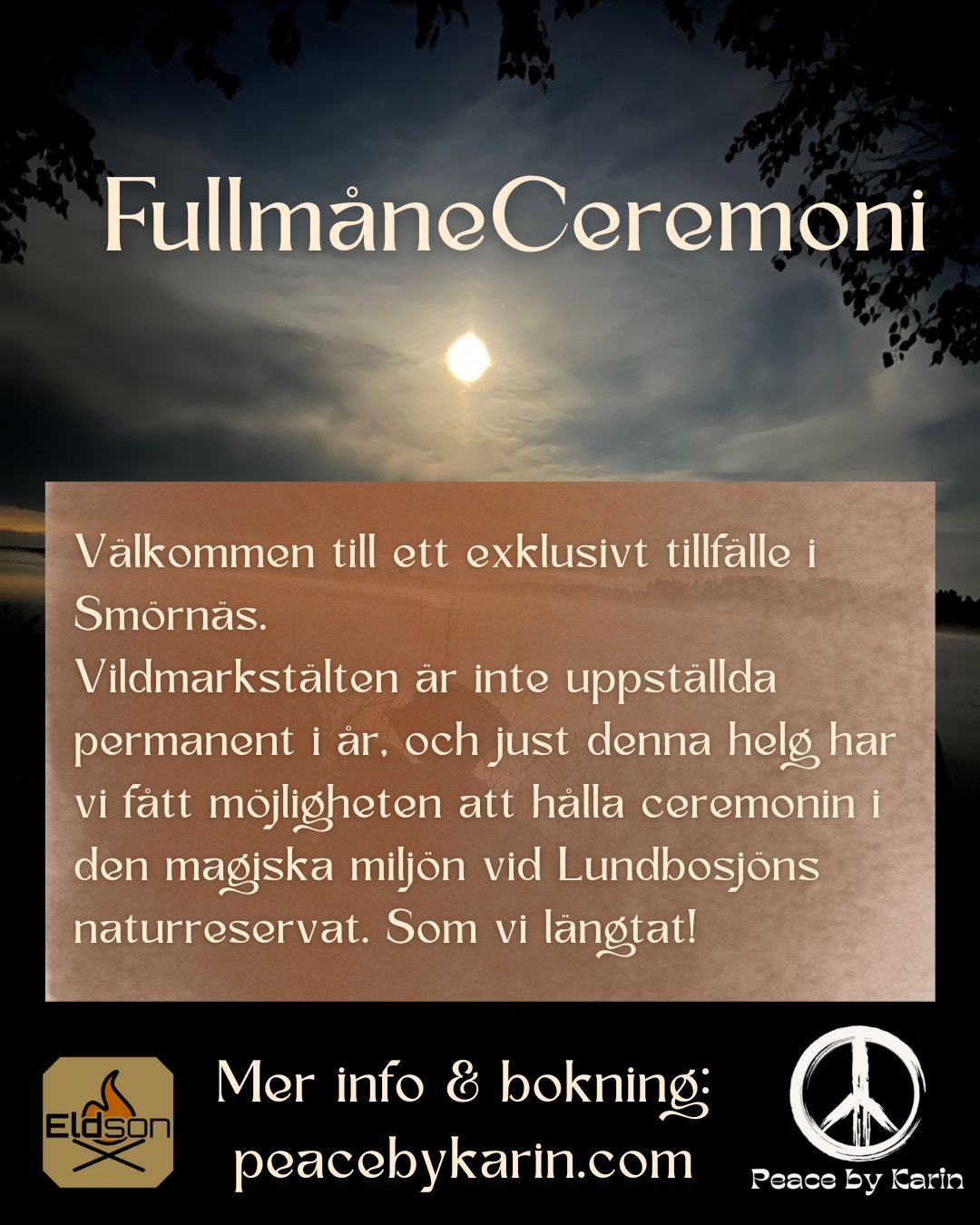 🌕FullmåneCeremoni i Smörnäs 31 Maj 2026