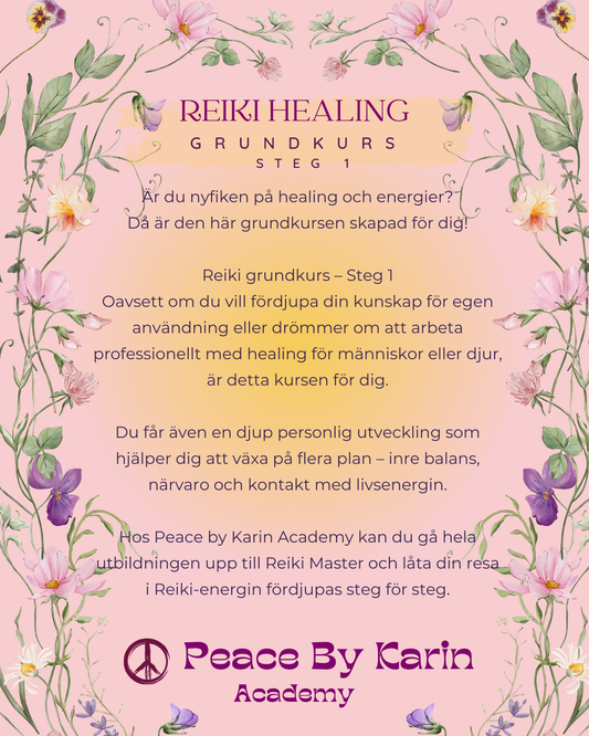REIKI Healing Grundkurs-Steg I 🪷  9-10 maj 2026