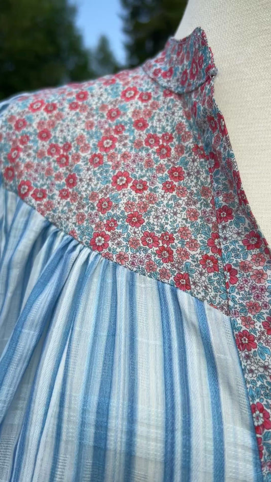Klänning/Tunika Flower stripe 🍒 Endast 1 kvar !