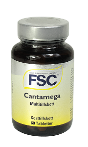 Cantamega 2000 - Multitillskott, 60 tab.FSC