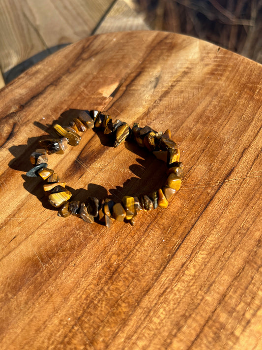 Tigeröga- Chipstone armband
