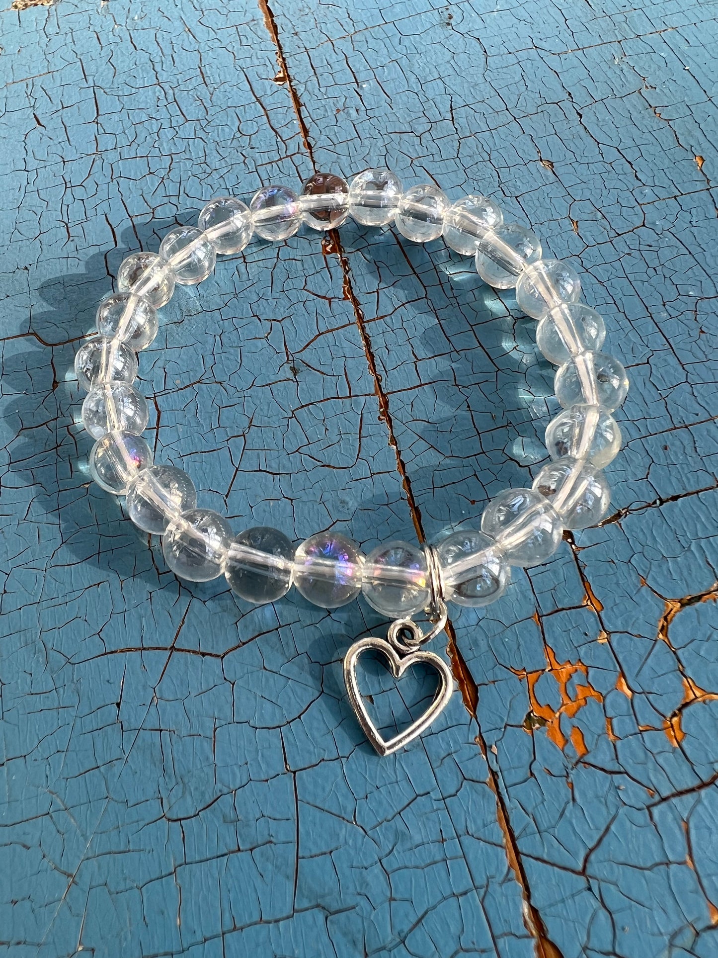 Bergskristall - Heart armband